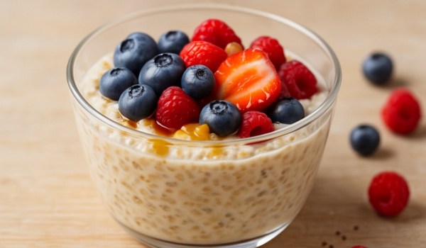 Berry Chia Overnight Oats Recipe