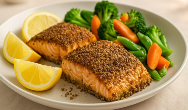 Flaxseed Crusted Salmon Recipe