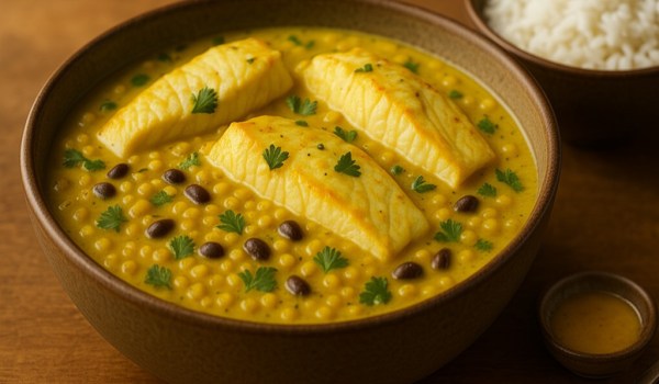 Moong Dal Fish Curry Recipe