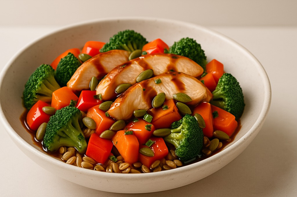 Pumpkin Seed Chicken Stir-Fry Recipe