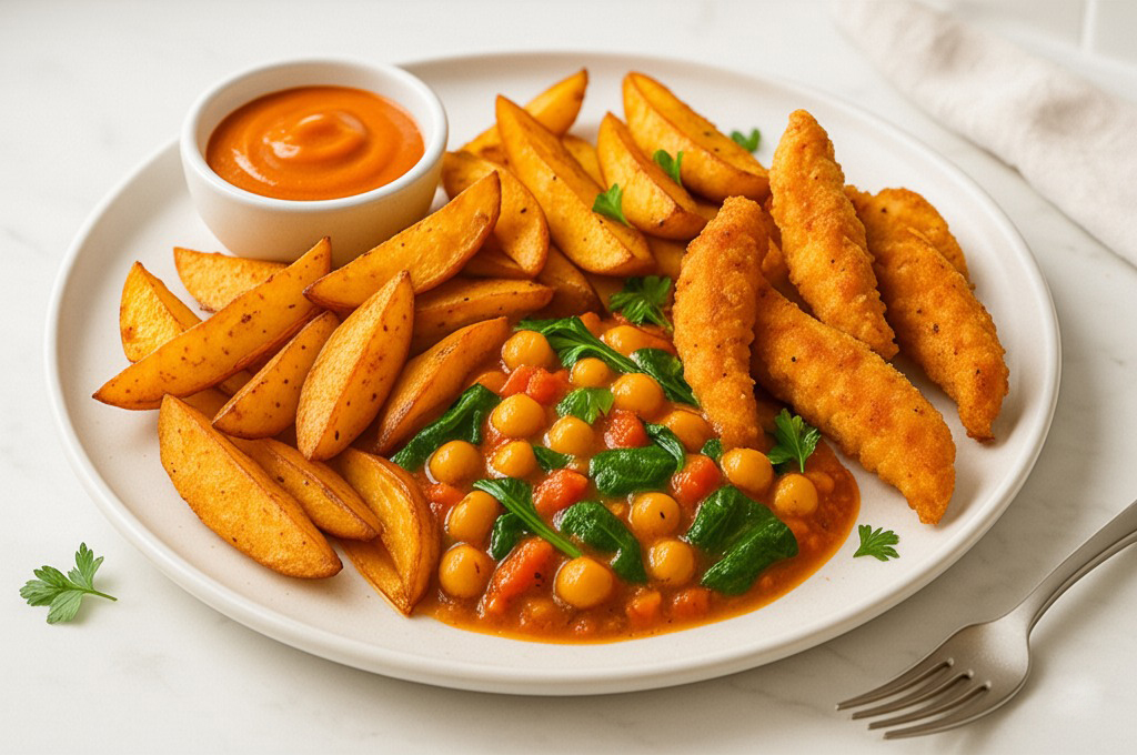 Spicy Chicken & Potato Wedges Recipe