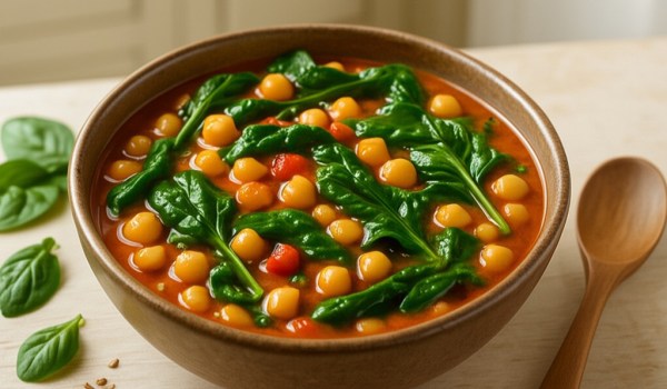 Chickpea Spinach Stew Recipe