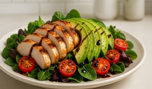 Grilled Chicken Avocado Salad Recipe