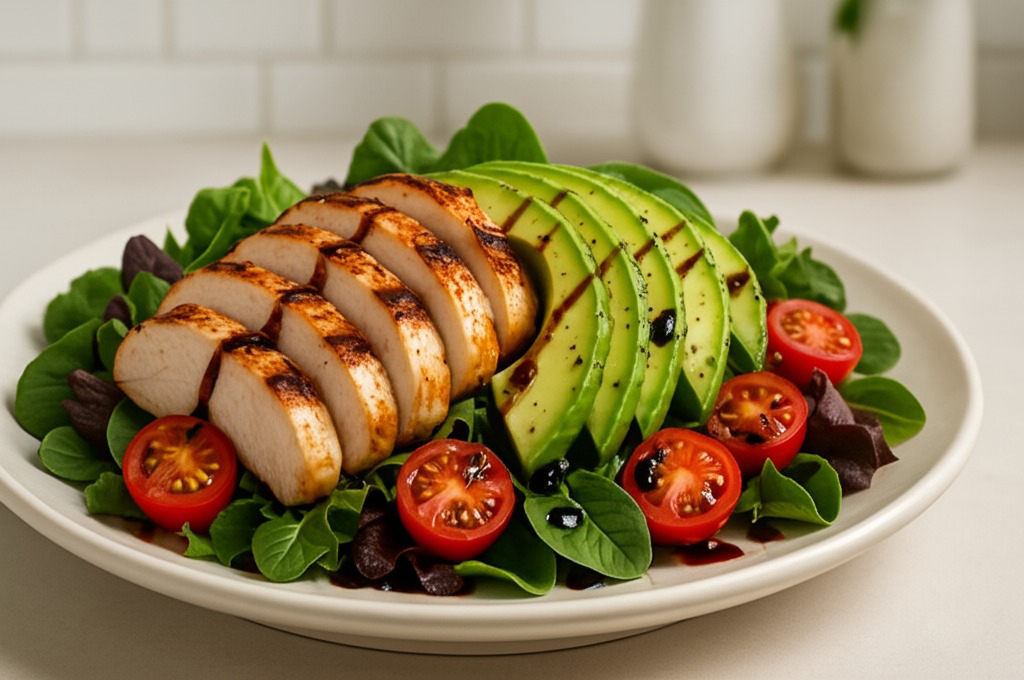 Grilled Chicken Avocado Salad Recipe