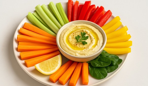 Hummus with Veggie Sticks Recipe