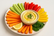 Hummus With Veggie Sticks Recipe Healthy Fiber Rich Snack