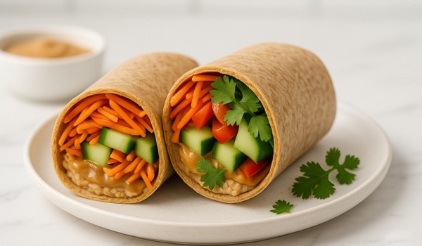 Peanut Butter Veggie Wrap Recipe