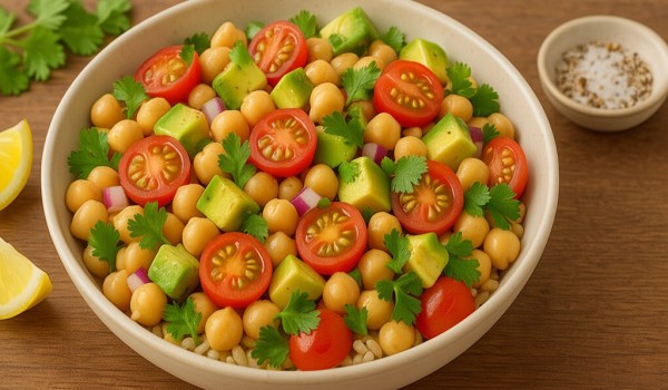 Quinoa Chickpea and Avocado Salad Recipe