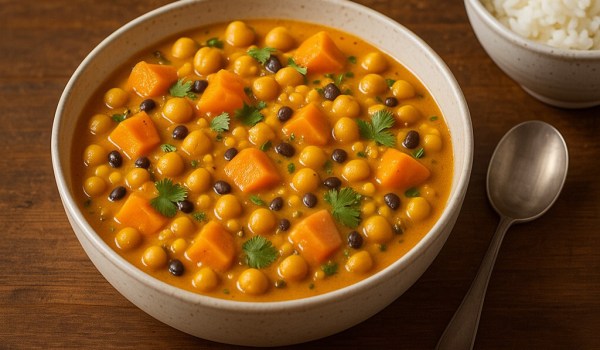 Sweet Potato Chickpea Curry Recipe