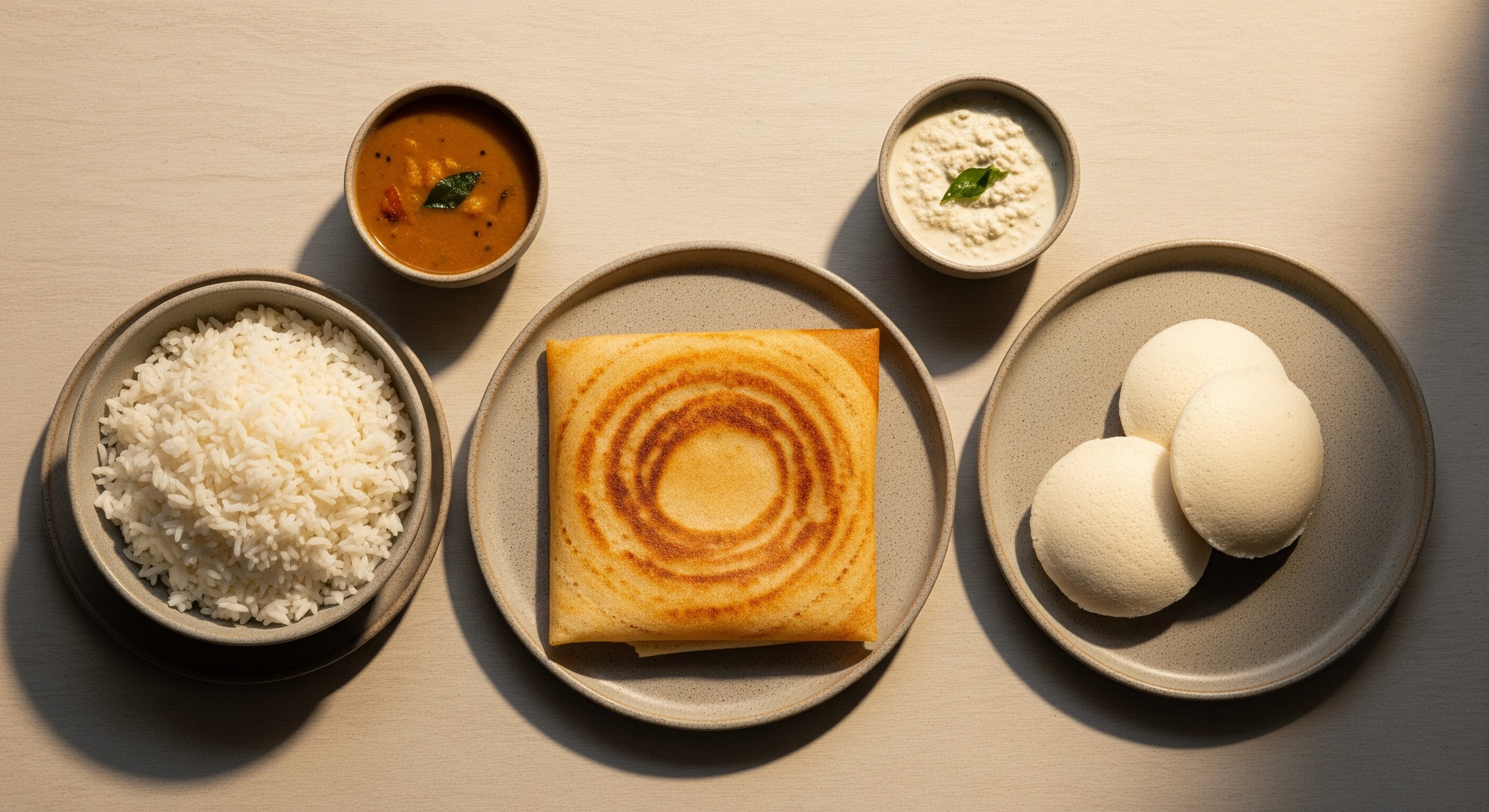 Rice, Dosa & Idli