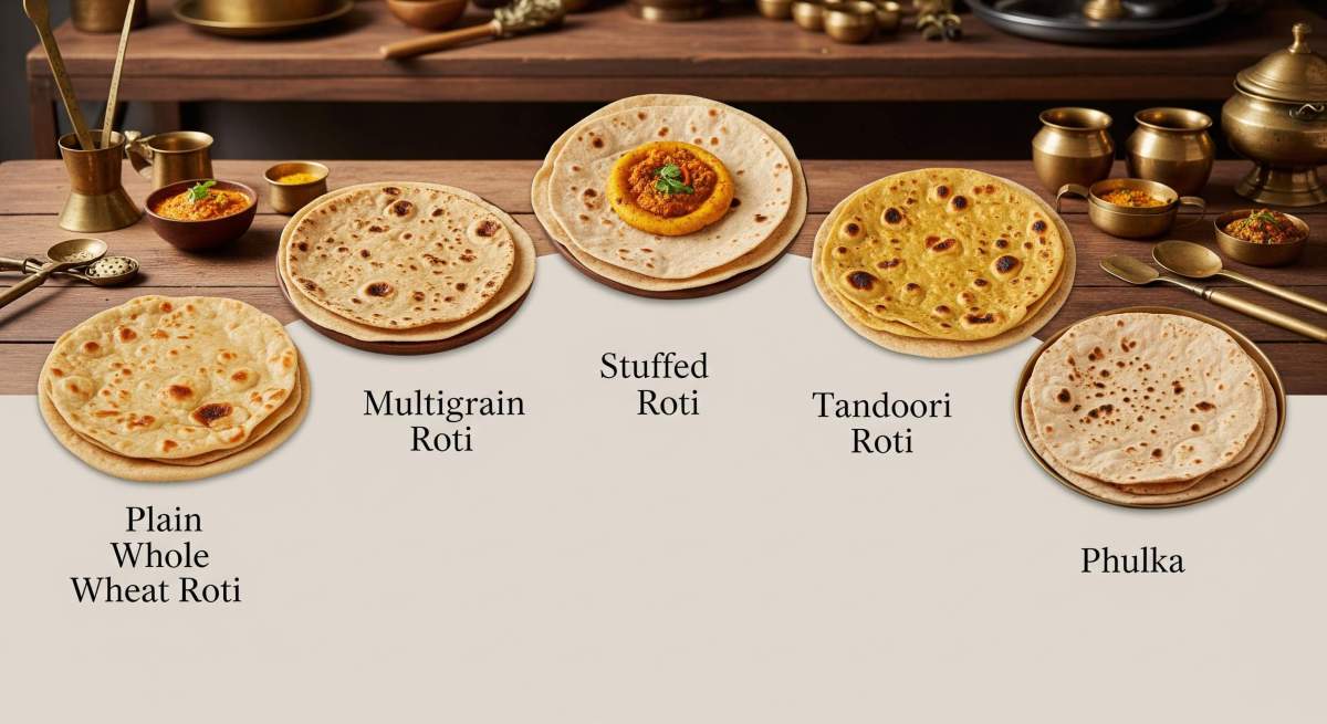 1 Wheat Roti How Many Calories Are in One Roti? Weight Loss, Nutrition & Portion Size